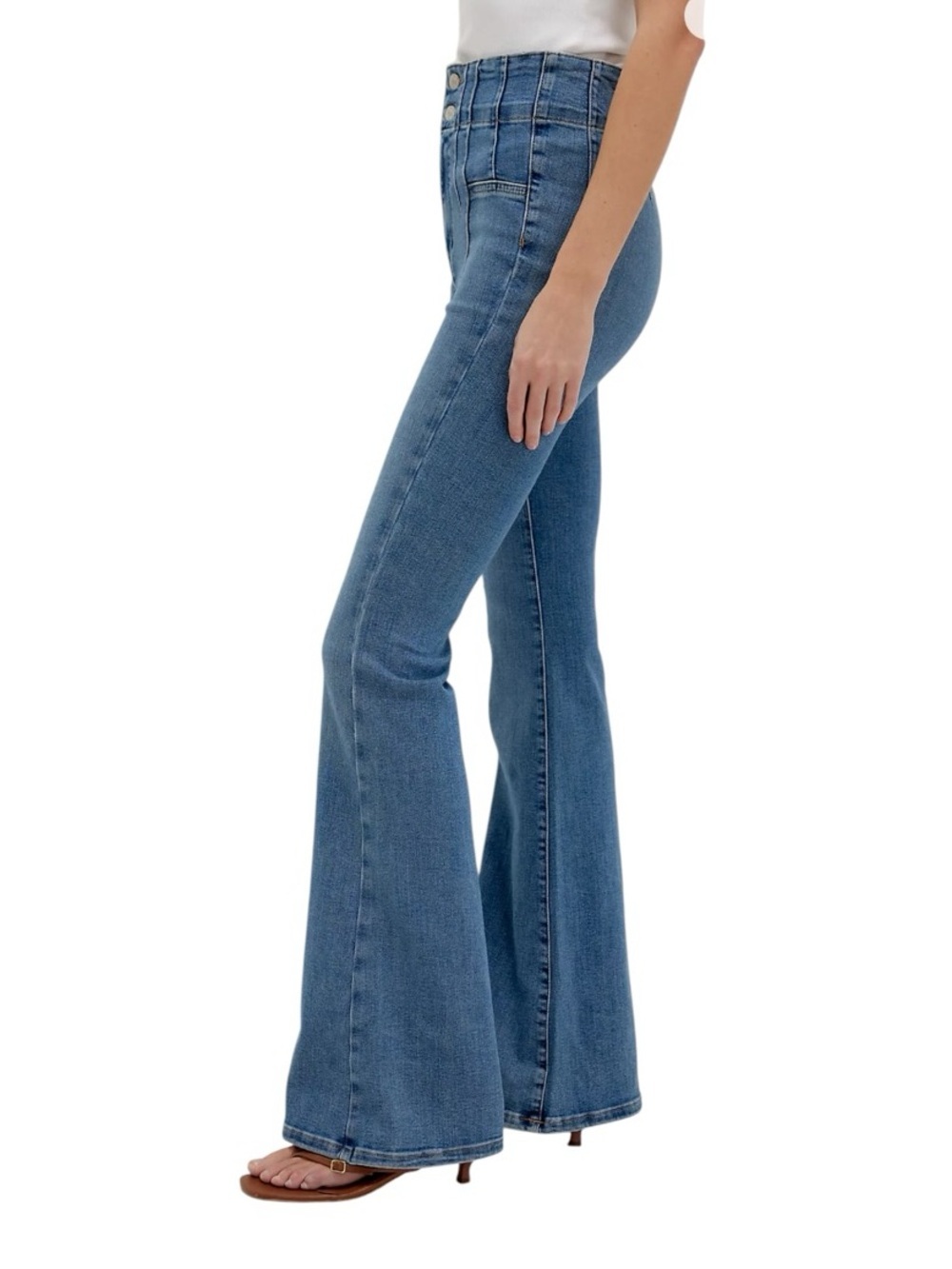 Free People We The Free Jayde Flare Jeans High Rise Size 26 Festival